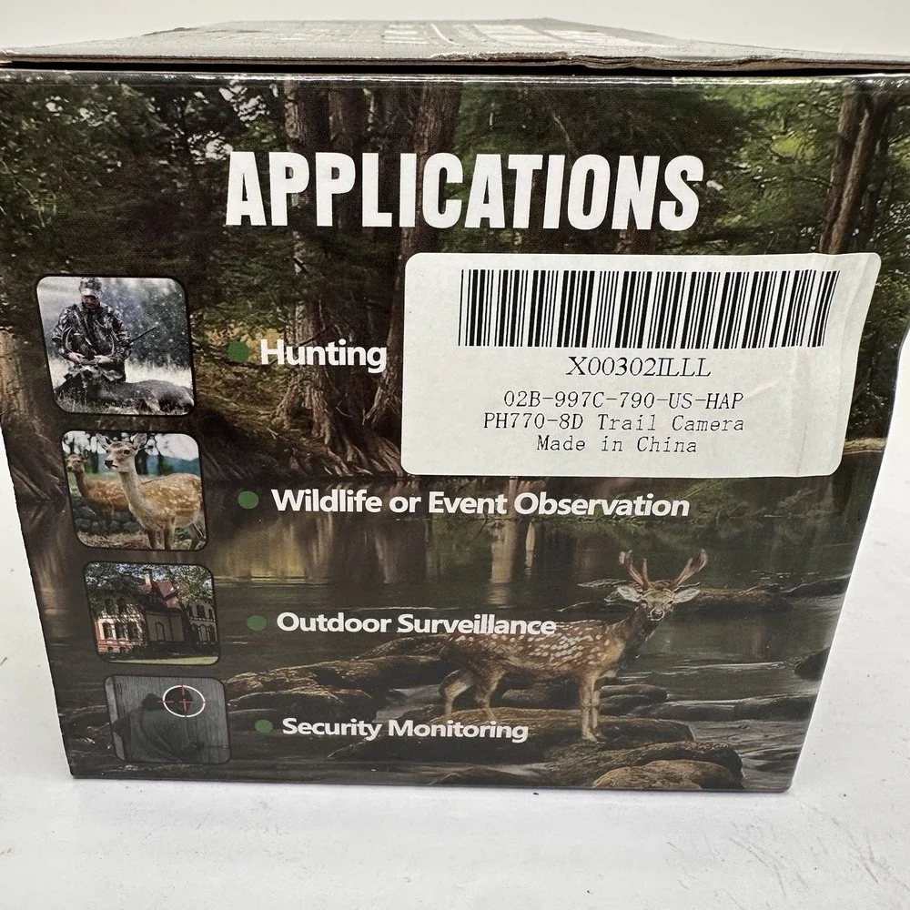 Hapimp Trail Camera 32MP 4K Video Dual Camera NightVision W/32GB SD card X 2